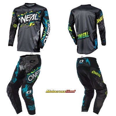 O'NEAL 2022 Youth/Kids Element Villain Jersey Pant Combo Grey