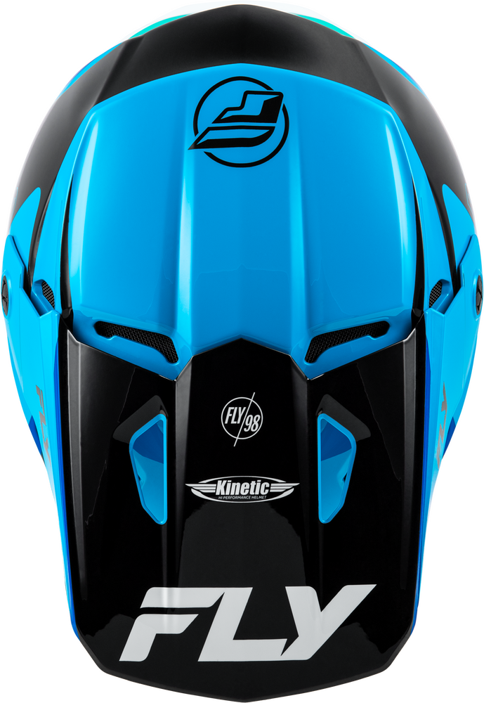 FLY Racing Kinetic Rally Offroad Helmet Blue/Black/White