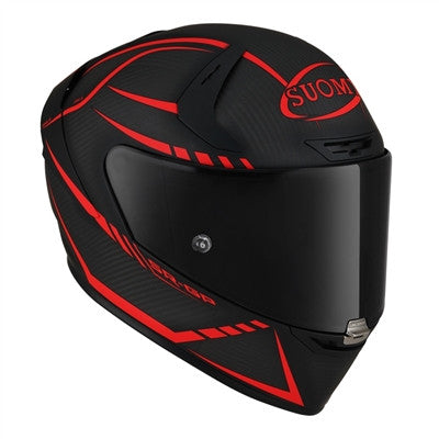 Suomy SR-GP Carbon Supersonic Matte Racing Helmet - Carbon/Red