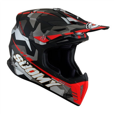 Suomy X-Wing Camo Matte Offroad Helmet - Red