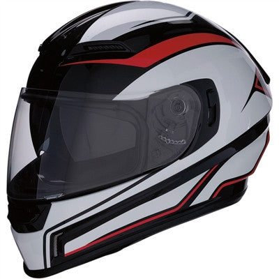 Z1R Jackal Aggressor Full Face Helmet - Red/Black/White