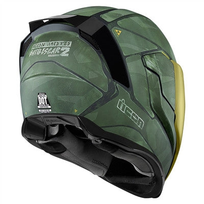 Icon Airflite Battlescar 2 Full Face Helmet - Green