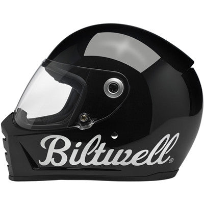 Biltwell Lane Splitter Full Face Helmet - Gloss Black Factory