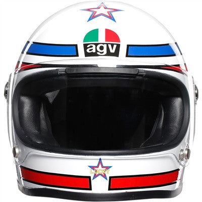 AGV Lucky X3000 Full Face Helmet - White/Red/Blue