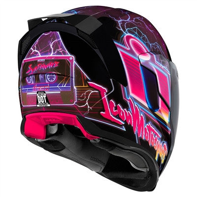 Icon Airflite Synthwave Glow in the Dark Full Face Helmet - Purple