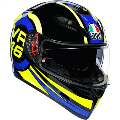AGV Ride 46 K-3 SV Full Face Helmet - Blue/Yellow