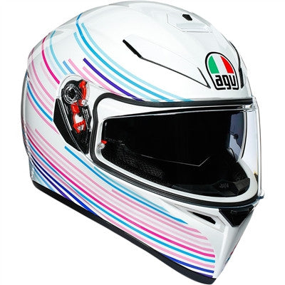 AGV Sakura K-3 SV Full Face Helmet - White/Purple