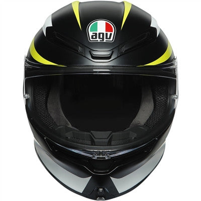 AGV K6 Rapid 46 Full Face Helmet - Black/Yellow