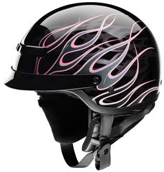Z1R Nomad Hellfire Open Face Helmet – Black/Pink