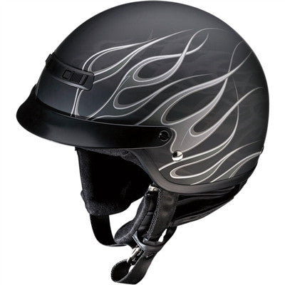 Z1R Nomad Hellfire Open-Face Helmet - Matte Black/Grey