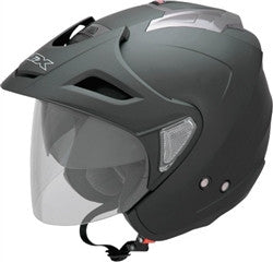 AFX 2015 FX-50 Solid Open Face Helmet With Inner Shield - Frost Gray