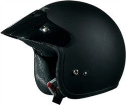 AFX 2015 Youth Solid FX-75Y Open Face Helmet - Flat Black
