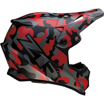 Z1R Rise Camo Offroad Helmet - Red