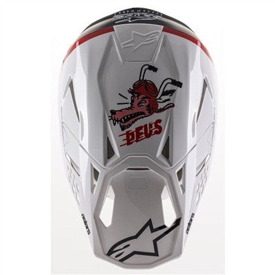 Alpinestars Limited Edition Deus Ex Machina Supertech M8 Offroad MIPS Helmet - Black/White/Red