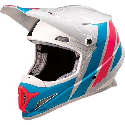 Z1R Rise Evac Offroad Helmet - White/Pink/Blue