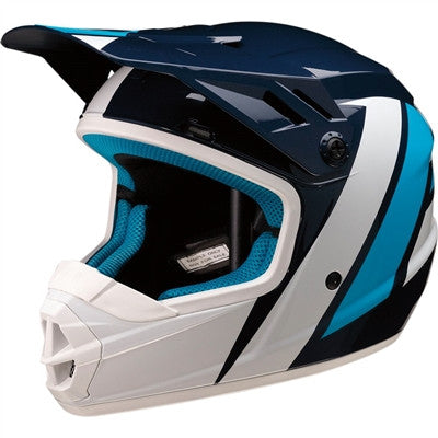 Z1R Youth Rise Evac Offroad Helmet - Blue/White