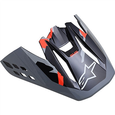 Alpinestars 2021 S-M5 Replacement Visor - Rover Grey/Red