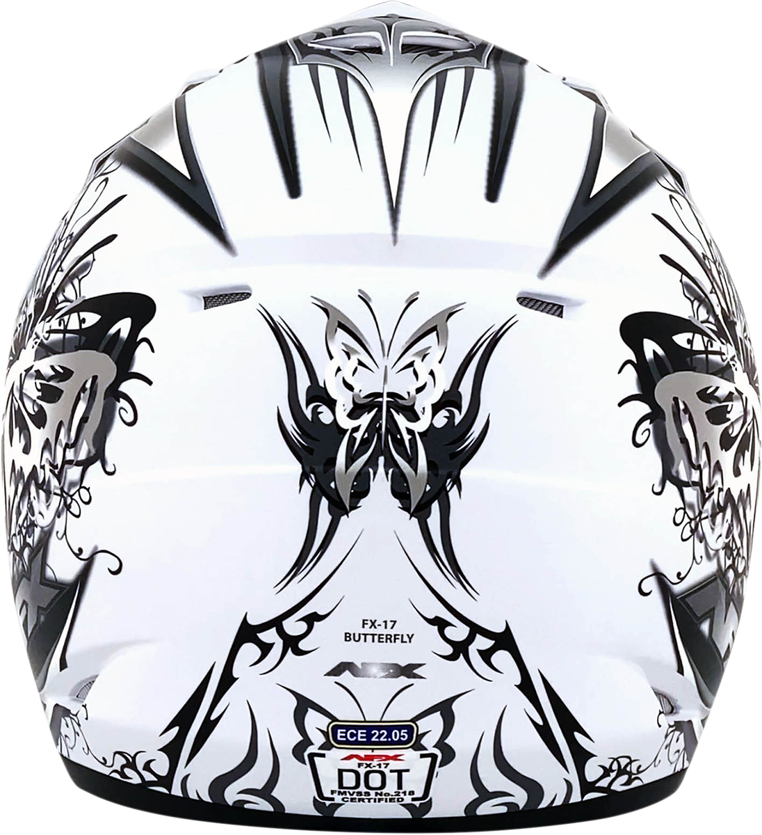 AFX FX-17 Offroad Helmet Butterfly Matte White