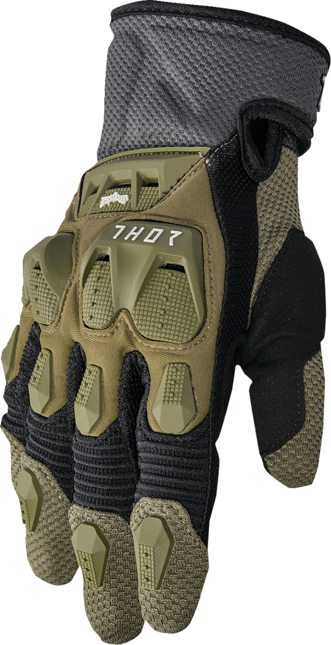 Thor 2025 Terrain Gloves Army/Charcoal