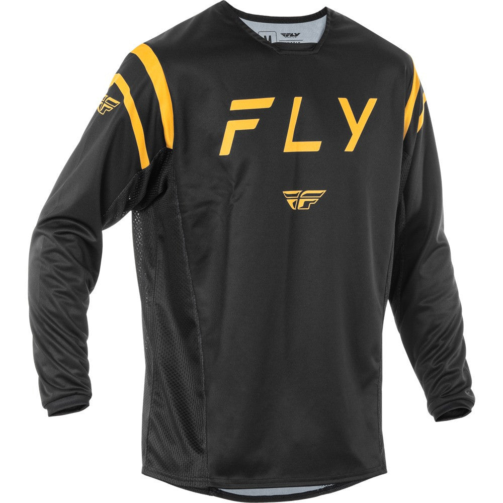 FLY Racing 2025 Kinetic Center Jersey Pant Combo Black/Gold
