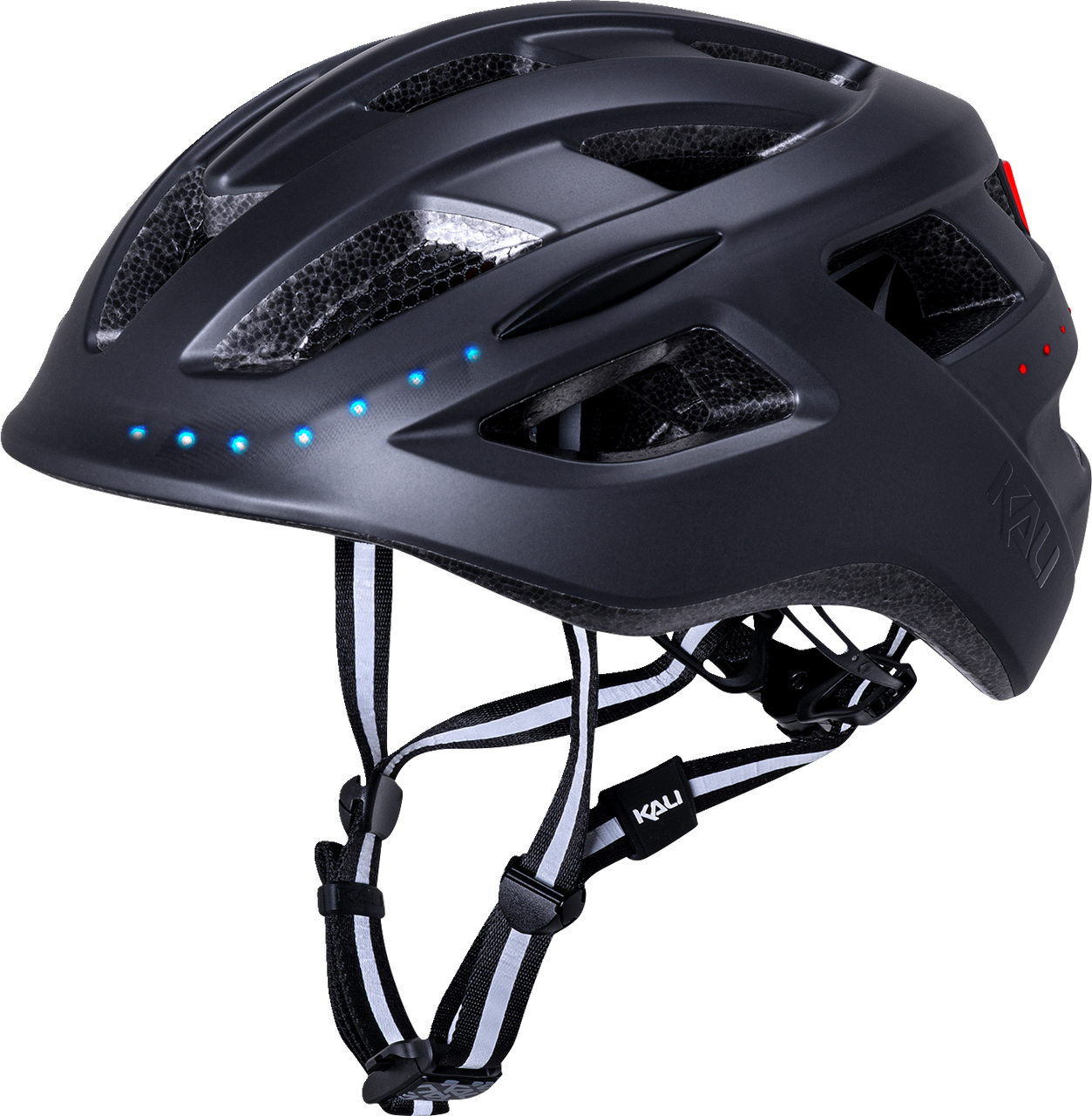 Kali Central Lit Solid Bicycle Helmet Matte Black