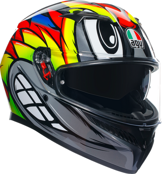AGV K3 Helmet Birdy 2.0 Gray/Yellow/Red