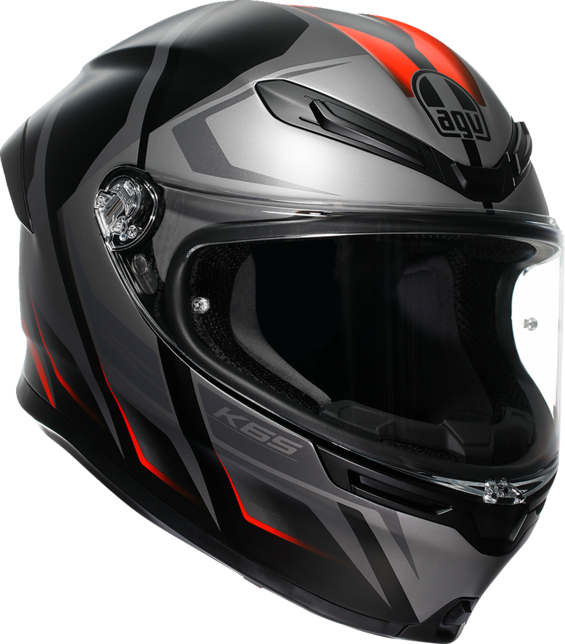 AGV K6 S Full Face Helmet Karve Matte Black/Gray/Red
