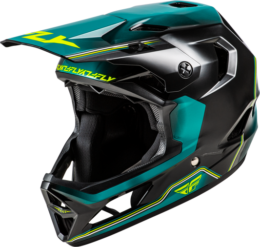 FLY Racing 2026 Rayce Repeat Bicycle Helmet Black/Teal/Hi-Vis
