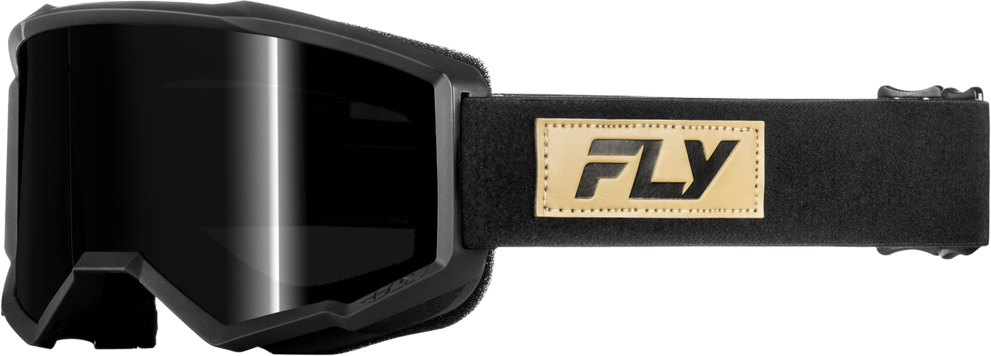 FLY Racing Focus Sand Goggle Sand Black/Tan with Dark Smoke Lens