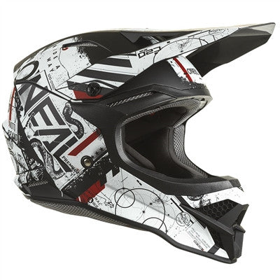 Oneal 2022 3 Series Scarz Helmet - Black/White/Red