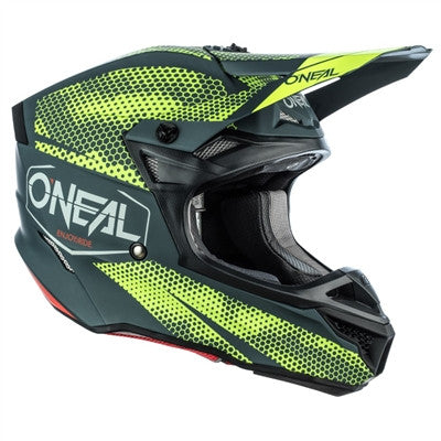 Oneal 2022 5 Series Covert Offroad Helmet - Charcoal/Neon