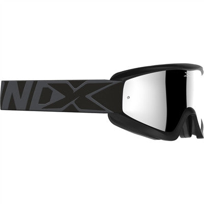 EKS Flat-Out Goggle - Stealth Black with Silver Mirror