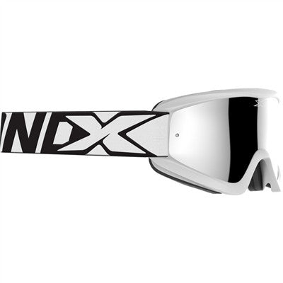 EKS Flat-Out Goggle - Mr. Clean White with Silver Mirror