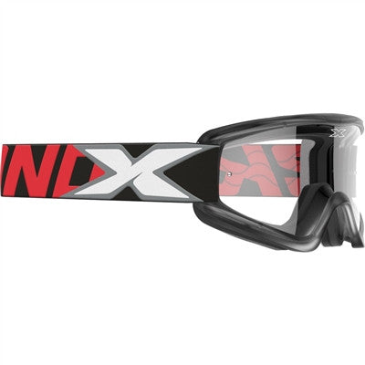 EKS Flat-Out Goggle - Red/Black with Clear Lens