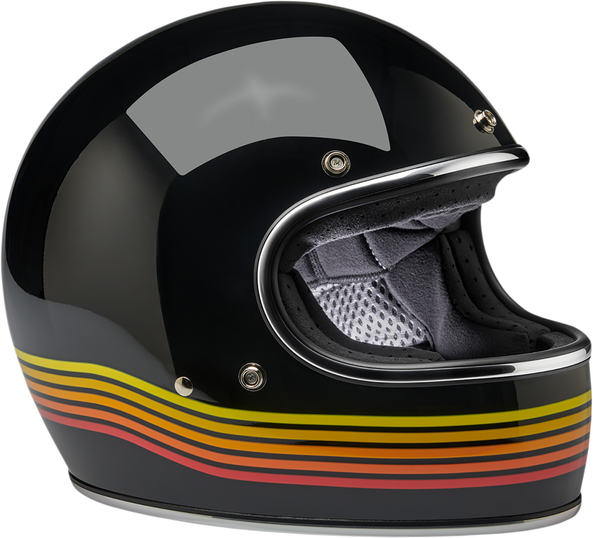 Biltwell Gringo Full Face Helmet Gloss Black Spectrum