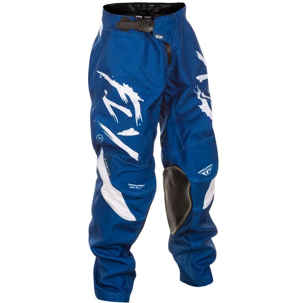 FLY Racing 2025 Youth Kinetic Stoke Jersey Pant Combo Navy/White