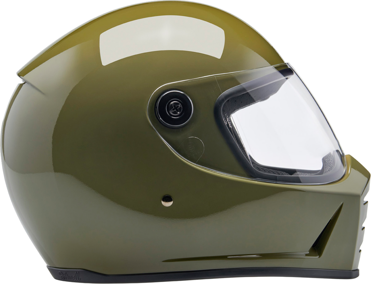 Biltwell Lane Splitter Full Face Helmet Gloss Olive Green