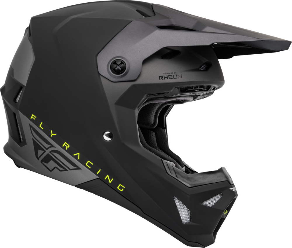 FLY Racing 2023 Formula CP Slant Offroad Helmet Matte Black/Grey/Hi-Vis