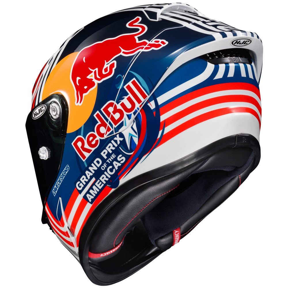 HJC RPHA 1N Red Bull Austin GP Full Face Motorcycle Helmet