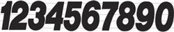 Dirt Digits 2015 Super X Competition Stick-On 5" Numbers 3/Pk