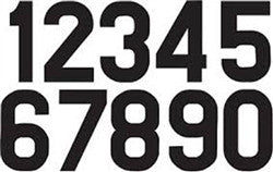 Dirt Digits 2015 Extreme Digit Competition Stick-On 4” Numbers 2 Pack