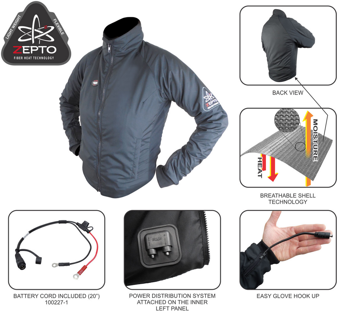 Gears Canada Women's Gen X-4 Heated Jacket Liner - Black