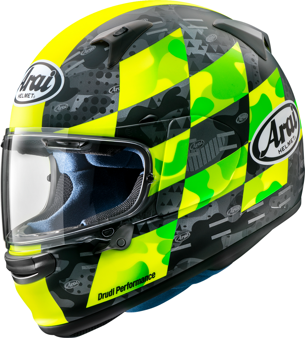 Arai Regent-X Patch Full Face Motorcycle Helmet Yellow Frost