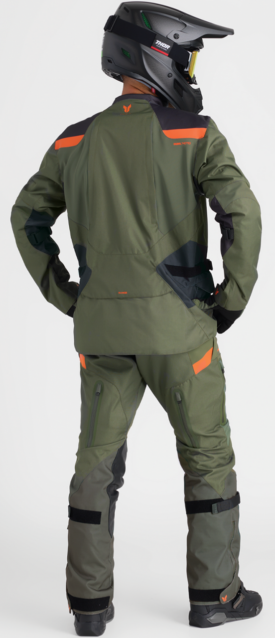 Thor Range Jacket Pant Combo Army/Orange Jacket Pant Combo