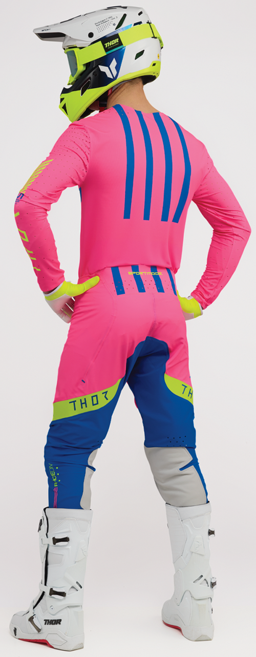 Thor 2025 Sportmode Jersey Pant Combo Flite Pink/Blue