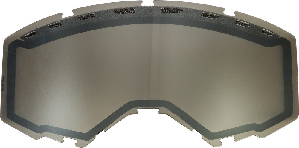 FLY RACING - FLB-022 - DUAL LENS WITH VENTS ADULT SILVER MIRROR/SMOKE