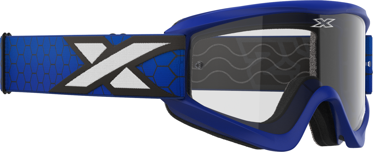EKS BRAND - 067-60460 - FLAT OUT CLEAR GOGGLE ROYAL BLUE CLEAR