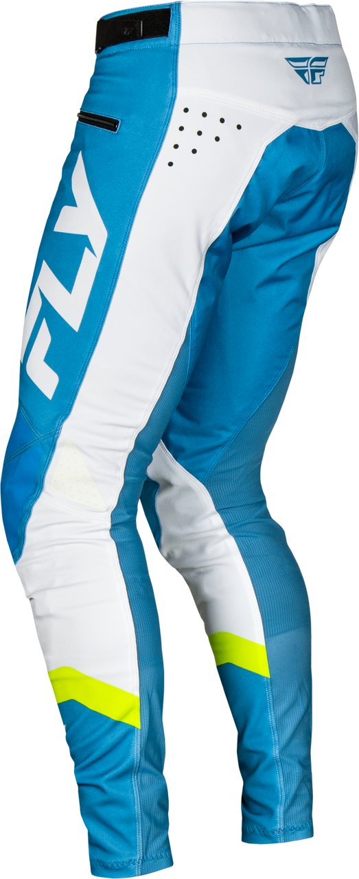 FLY Racing 2025 Youth Rayce Bicycle Pant Blue/White/Lime Green