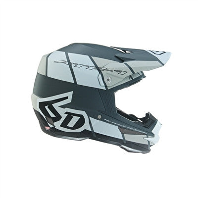 6D ATR-1 Shear Offroad Helmet - White/Grey/Black