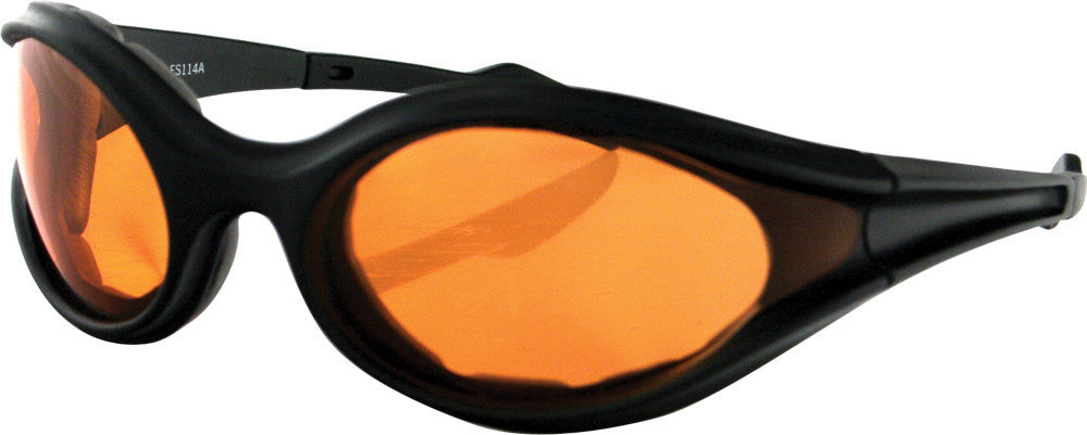BOBSTER - ES114A - FOAMERZ SUNGLASSES BLACK W/AMBER LENS